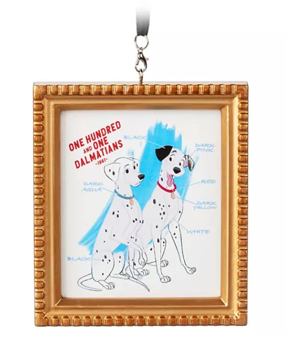  Disney Canvas Ornament - 101 Dalmatians - Framed