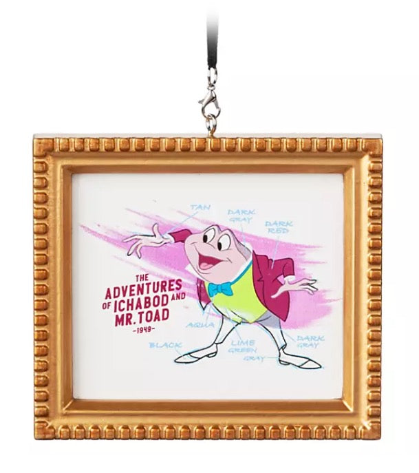  Disney Canvas Ornament - Mr.Toad - Framed