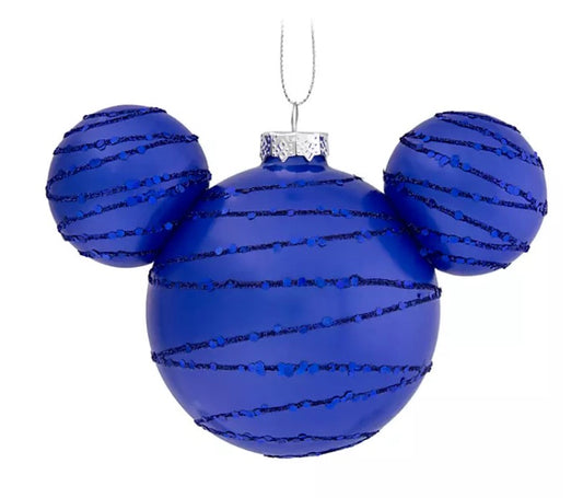  Disney Mickey Ears Icon Ornament - Mickey Mouse Icon - Cobalt