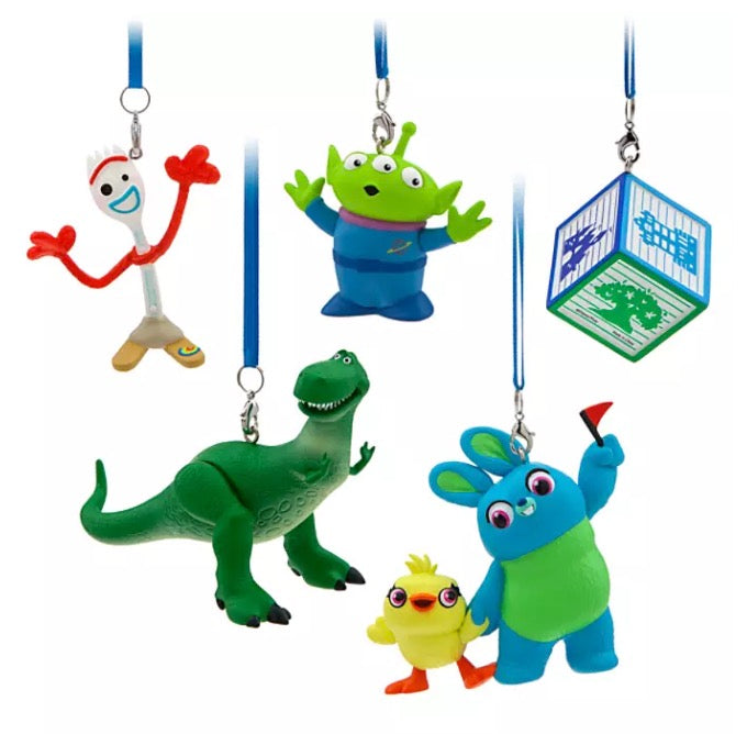  Disney Ornament Set - Toy Story 4 - Set Of 5