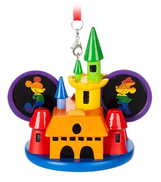  Disney Ear Hat Ornament - Rainbow Castle - Mickey And Minnie