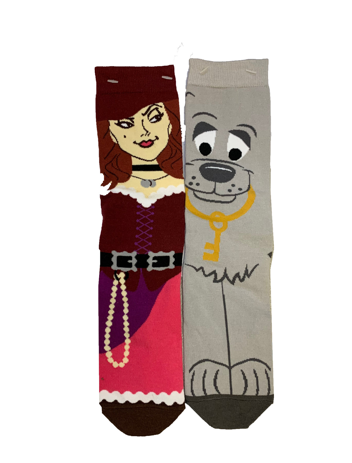  Disney Socks For Adults - Pirates Of The Caribbean - Redd And Dog
