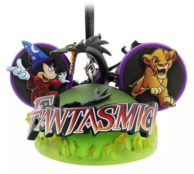  Disney Ears Hat Ornament - Fantasmic - Hollywood Studios