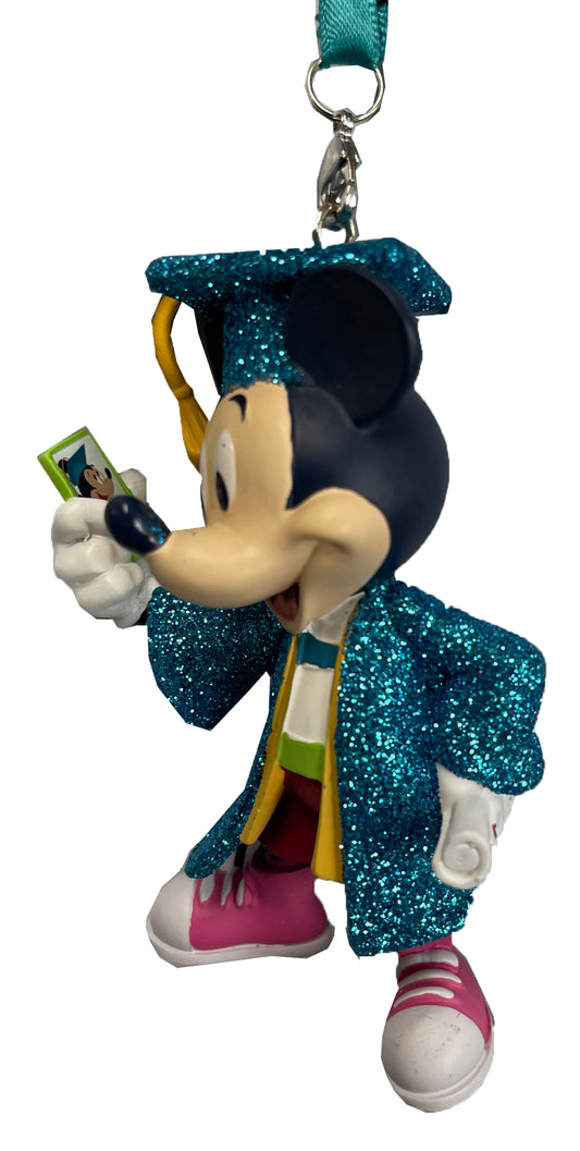  Disney Figurine Ornament - Graduation Mickey - Selfie