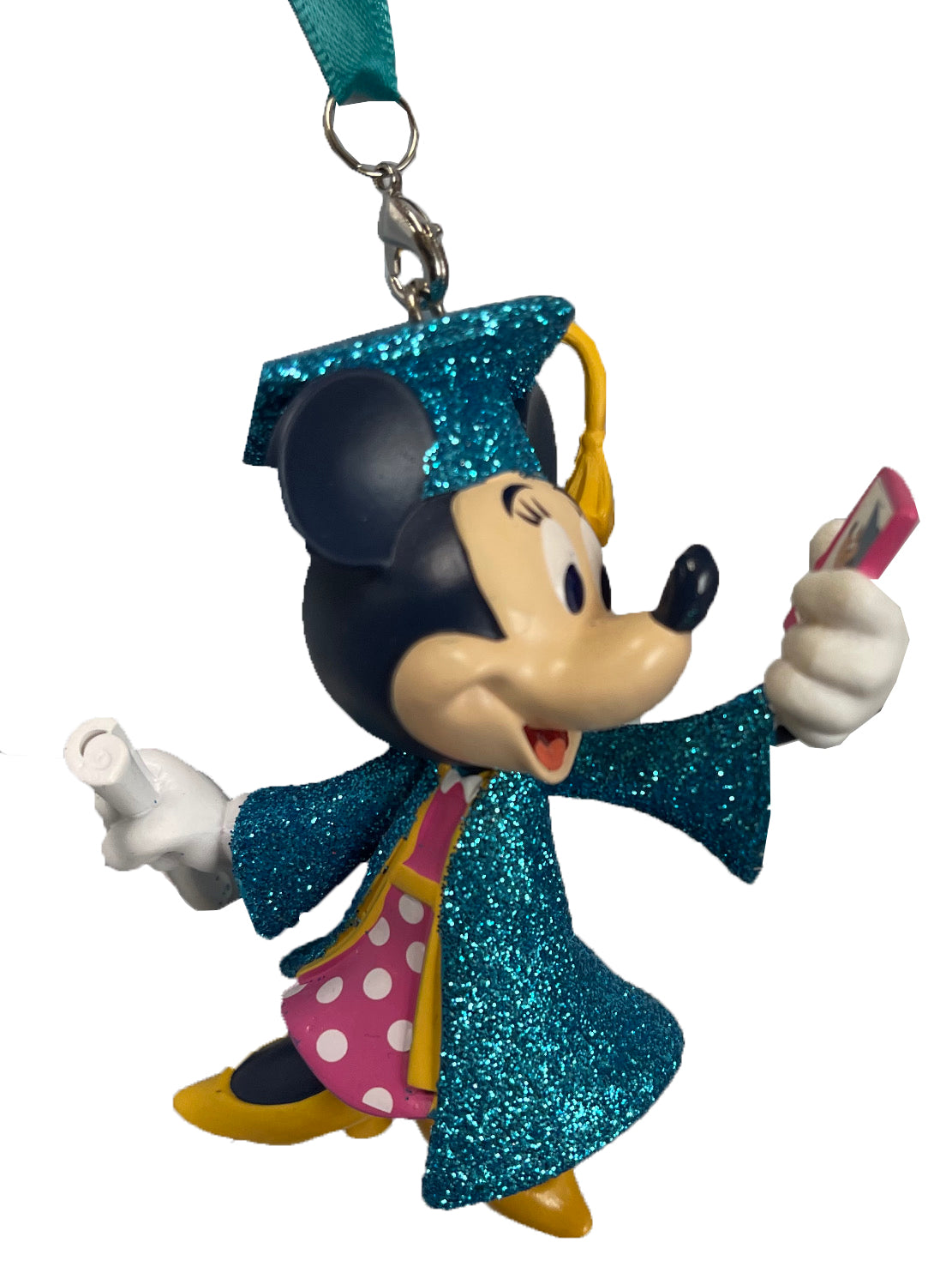  Disney Figurine Ornament - Graduation Minnie - Selfie