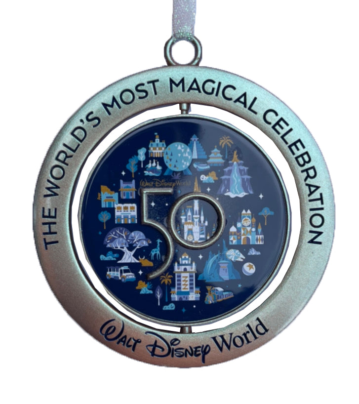 Disney Disc Ornament - 50th Anniversary - Mickey Spinner
