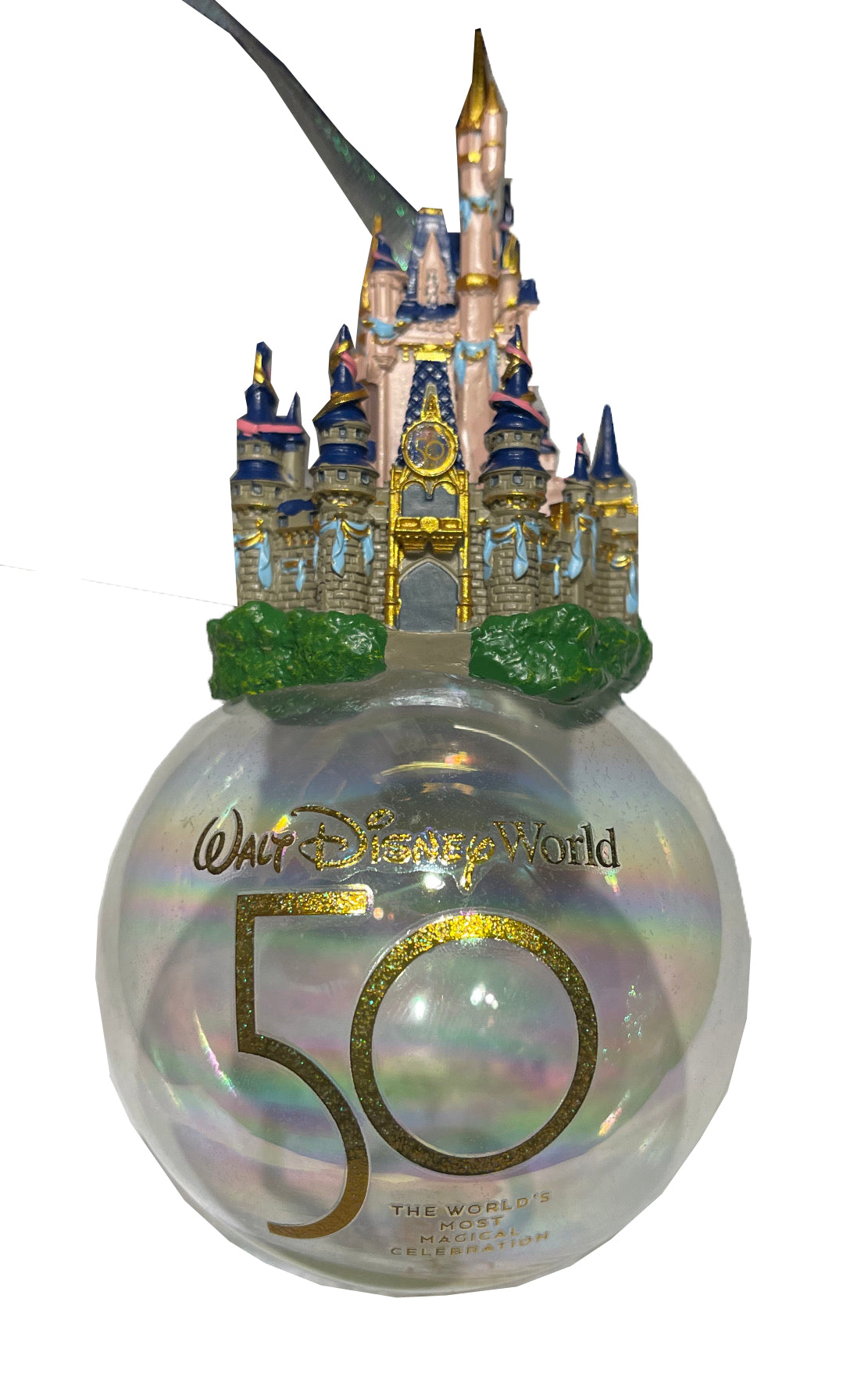  Disney Christmas Ornament - 50th Anniversary - Castle On Top
