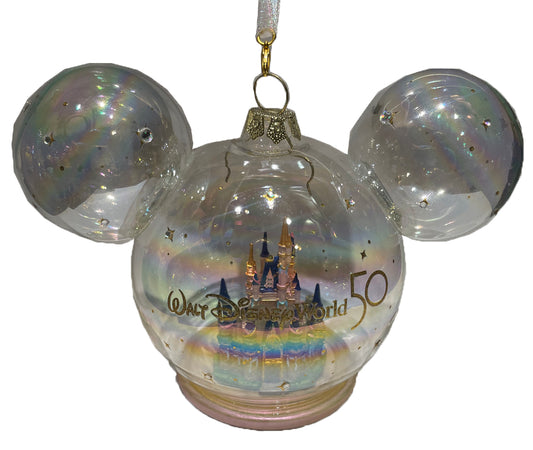  Disney Mickey Ears Icon Ornament - 50th Anniversary - Castle
