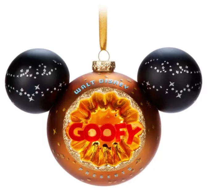  Disney Mickey Ears Icon Ornament - Goofy Sunburst