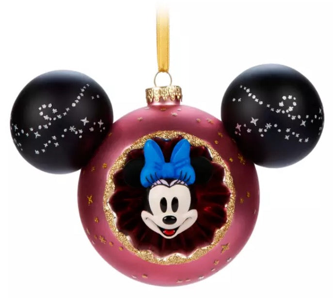  Disney Mickey Ears Icon Ornament - Minnie Mouse Sunburst