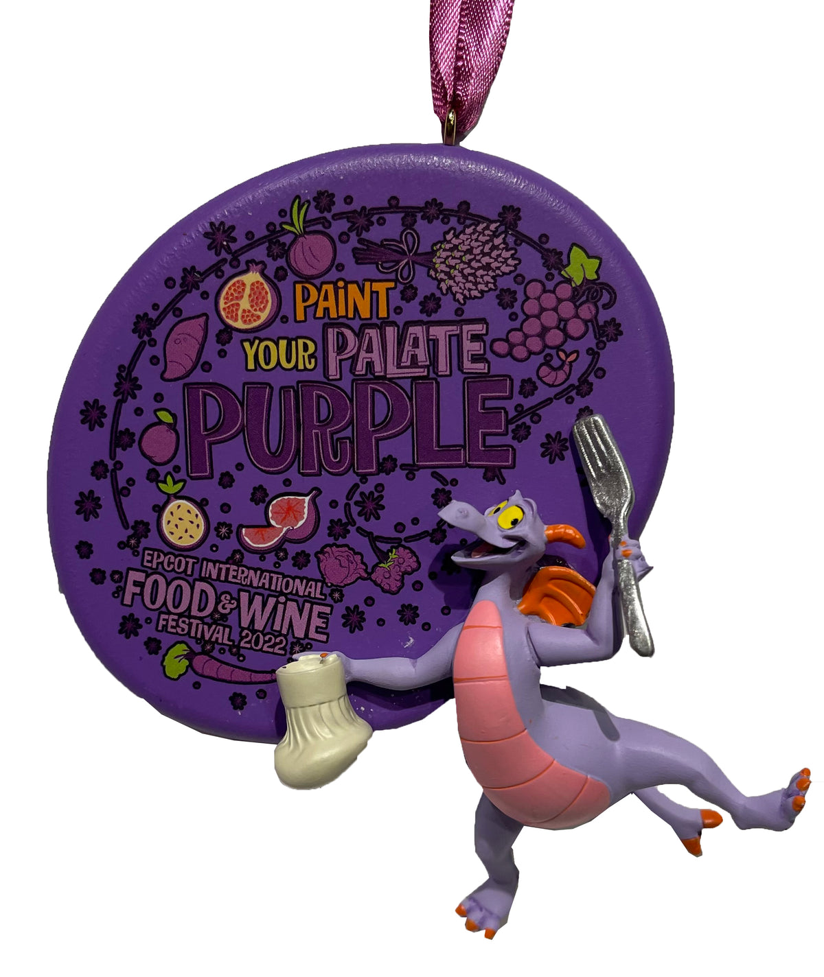  Disney Figurine Ornament - Epcot Food & Wine 2022 - Figment