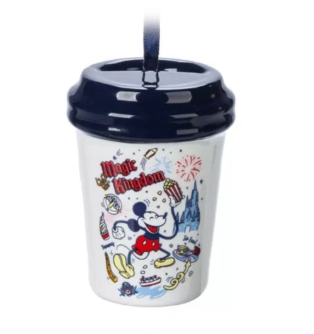  Disney Starbucks Cup Ornament - Mickey Mouse - Magic Kingdom