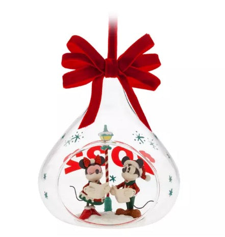  Disney Globe Ornament - 2022 Mickey And Minnie