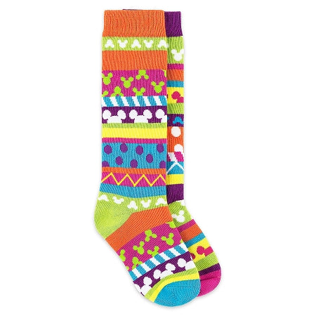  Disney Socks For Girls - Mickey Mouse Icon Striped